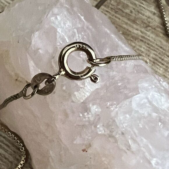 Ross Simons 925 Sterling Gold Vermeil White Topaz & Diamond 18" Necklace 4.5 gms - Picture 13 of 16